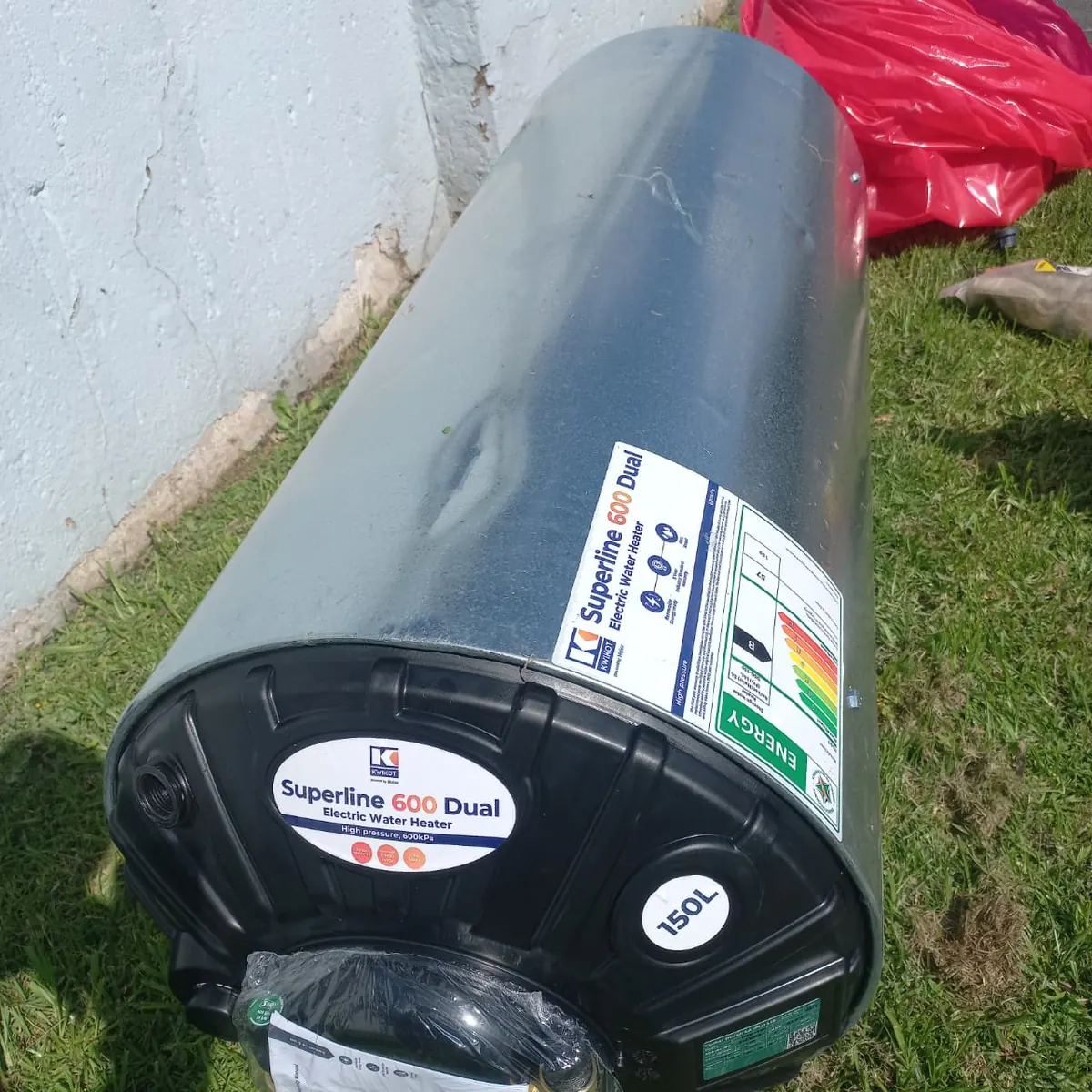 Geyser installation with new 150 litre electric water heater by Plumb A Nator